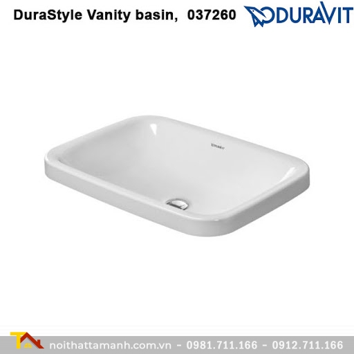 Chậu rửa mặt lavabo DURAVIT vành nổi Durastyle 588.45.206