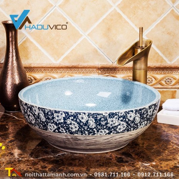 Chậu sứ mỹ thuật Haduvico LVB047