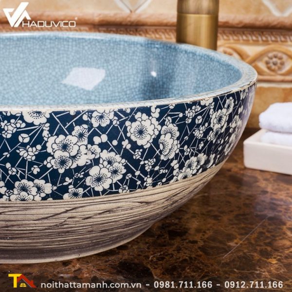 Chậu sứ mỹ thuật Haduvico LVB047