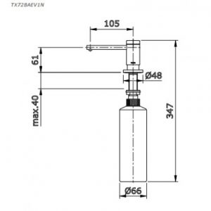 Hộp xịt xà phòng TOTO TX728AEV1Z