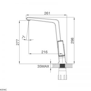 Vòi rửa bát Malloca K014C