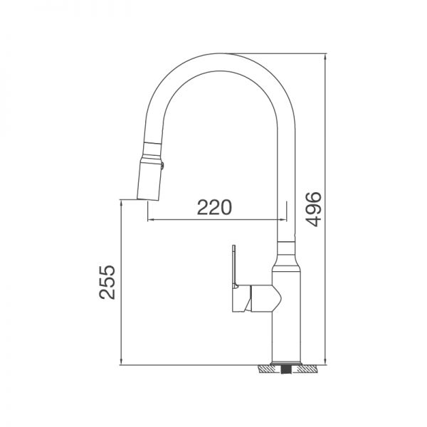 Vòi rửa bát Malloca K046-S