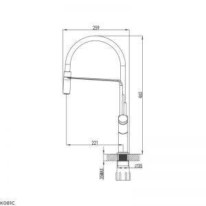 Vòi rửa bát Malloca K94C