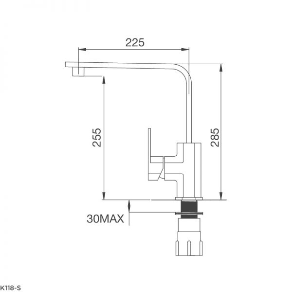 Vòi rửa bát Malloca K118-S