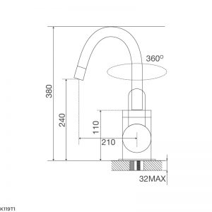 Vòi rửa bát Malloca K119T1