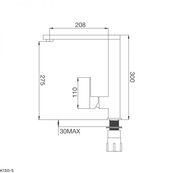 Vòi rửa bát Malloca K130-S