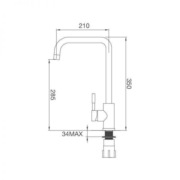 Vòi rửa bát Malloca K559-SN