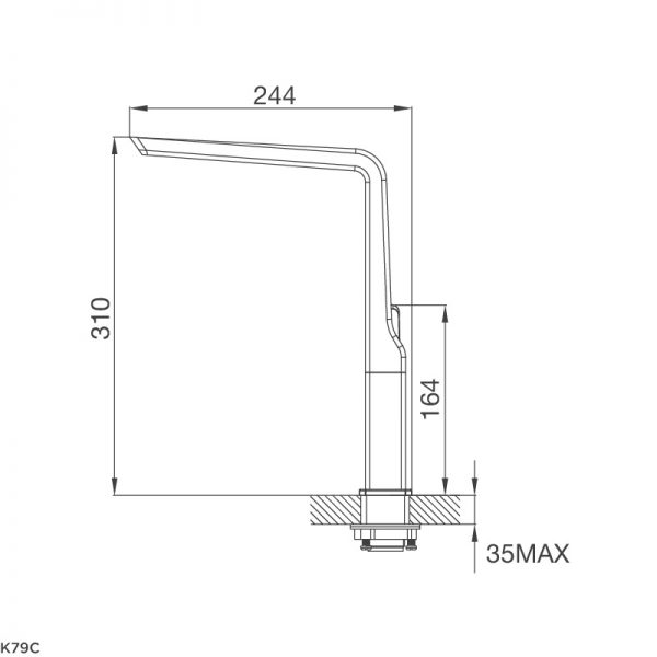 Vòi rửa bát Malloca K79C