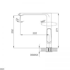 Vòi rửa bát Malloca K82C