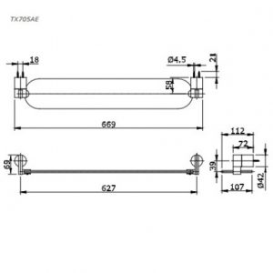 Kệ kính TOTO TX705AE