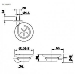 Kệ xà bông TOTO TX706AES