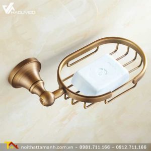 Khay đựng xà phòng vàng chân trơn Haduvico PK094