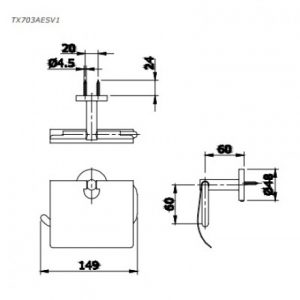 Lô giấy vệ sinh TOTO TX703AESV1