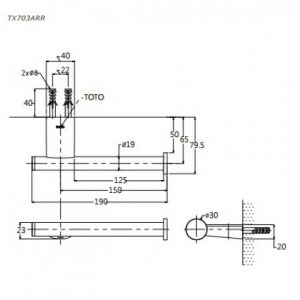 Lô giấy vệ sinh TOTO TX703ARR