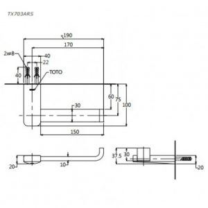 Lô giấy vệ sinh TOTO TX703ARS