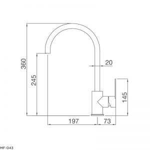 Vòi rửa bát Malloca MF-043