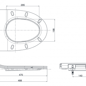 Nắp đậy bàn cầu TOTO TC600VS