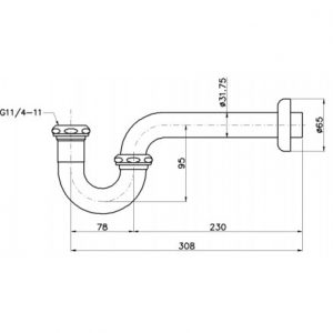 Ống thải chữ P TOTO TVLF401