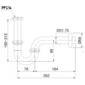 Ống thải chữ P TOTO TVLF402