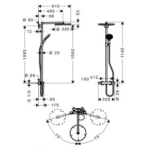 Sen cây nhiệt độ RAINDANCE 300 589.30.865