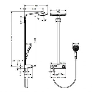 Sen cây nhiệt độ RAINDANCE 300 589.51.519