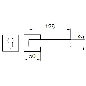 Tay nắm gạt Hafele 901.79.874