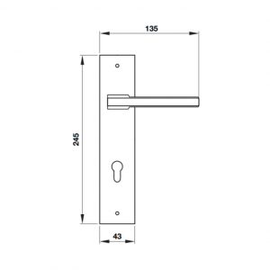 Tay nắm gạt đế dài Hafele 901.79.063