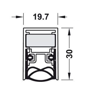 Thanh chắn bụi tự động Hafele 950.05.912