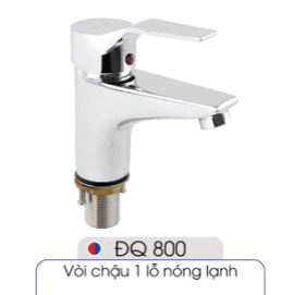 Vòi chậu 1 lỗ nóng lạnh Plano ĐQ 800