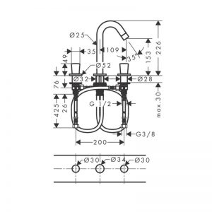 Vòi rửa bát LOGIS 150 Hafele 589.52.413