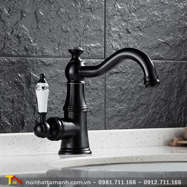 Vòi rửa lavabo Haduvico Đen VR055