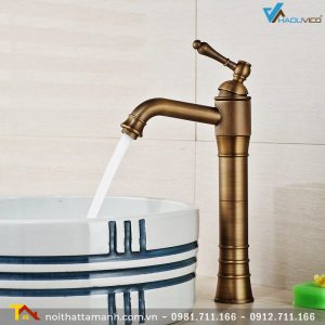Vòi rửa lavabo Haduvico Đồng Thau Đúc VR006M