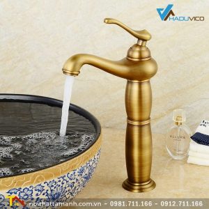 Vòi rửa lavabo Haduvico Đồng Thau Đúc VR023