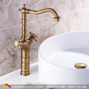 Vòi rửa lavabo Haduvico Đồng Thau VR080