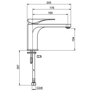 Vòi rửa mặt ANISTA 240 Hafele 589.02.152