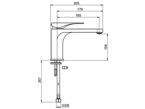 Vòi rửa mặt ANISTA 240 Hafele 589.02.152