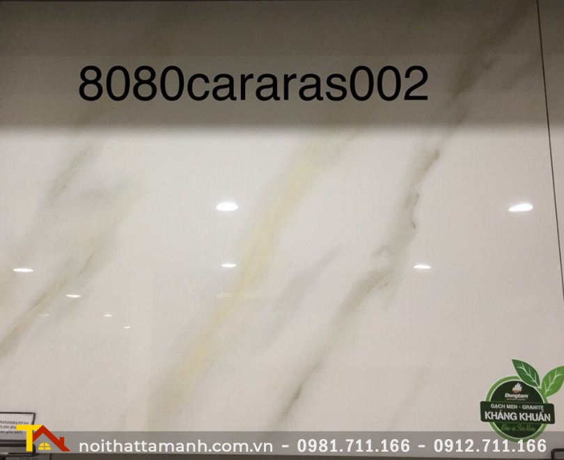 Gạch Đồng Tâm 80x80 CARARAS 002 - Chất lượng, độ bền màu cao