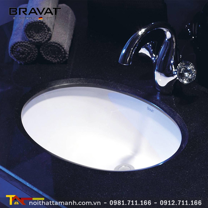 Chậu rửa mặt Bravat C22102W-ENG