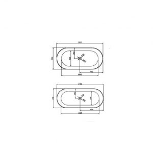 Bồn tắm âm CLARA CBT-137