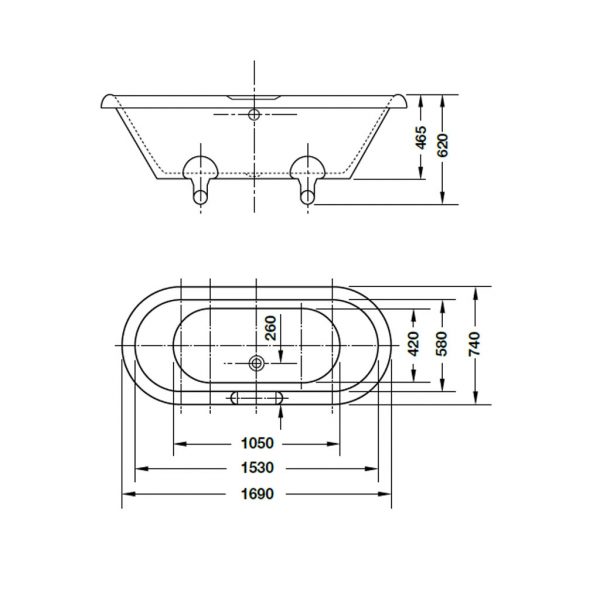 Bồn tắm Hafele 588.55.650