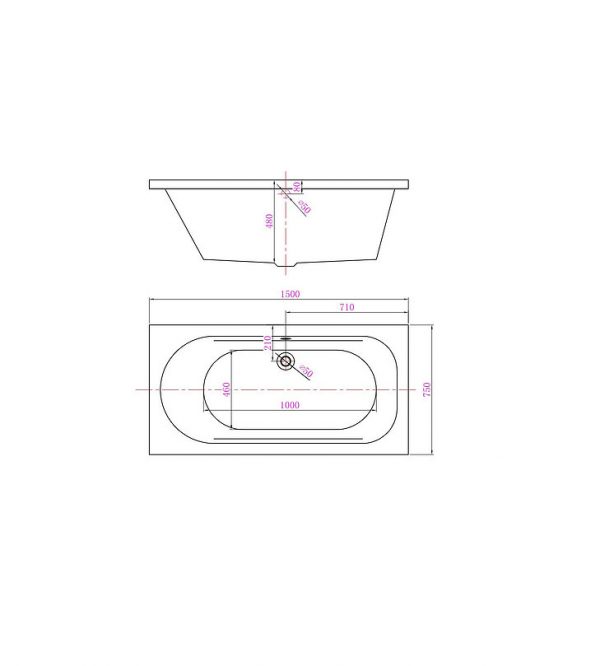 Bồn tắm âm CLARA CBT-123