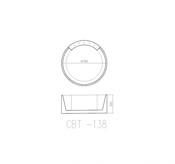 Bồn tắm âm massage CLARA CBT-138