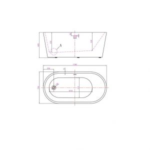 Bồn tắm đặt sàn CLARA CBT-112