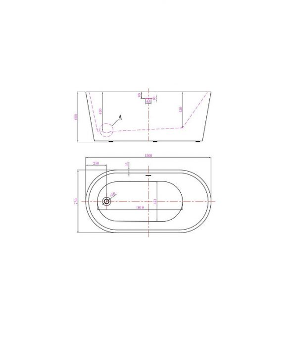 Bồn tắm đặt sàn CLARA CBT-112