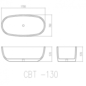 Bồn tắm đặt sàn CLARA CBT-130