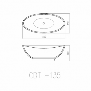 Bồn tắm đặt sàn CLARA CBT-135