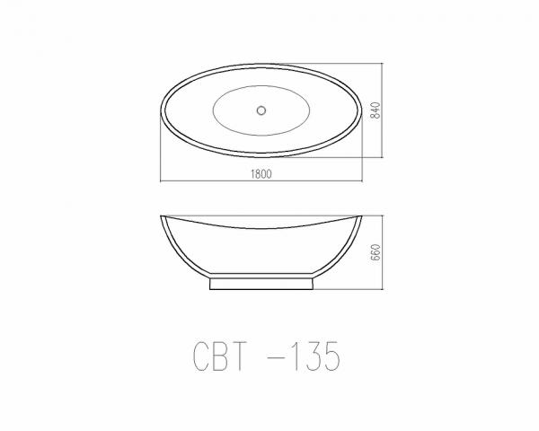 Bồn tắm đặt sàn CLARA CBT-135