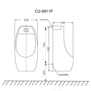 Bồn tiểu nam CLARA CU-0911P