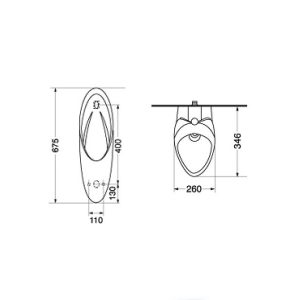 Bồn tiểu nam CLARA CU-2111P