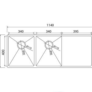 Chậu rửa bát CLARA CSS-12